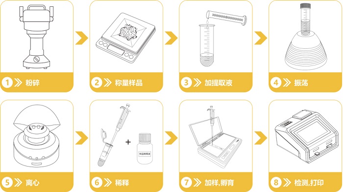 嘔吐毒素快速檢測(cè)卡操作流程 嘔吐毒素快速檢測(cè)卡操作流程